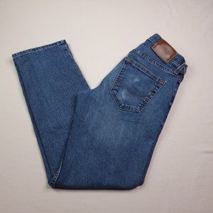 Hollister Epic Flex Classic Straight Jeans Sz 26 Stretch Medium Wash Hemmed Mens